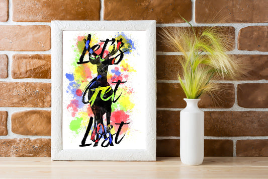 Deer art | artwork | watercolours | lets get lost