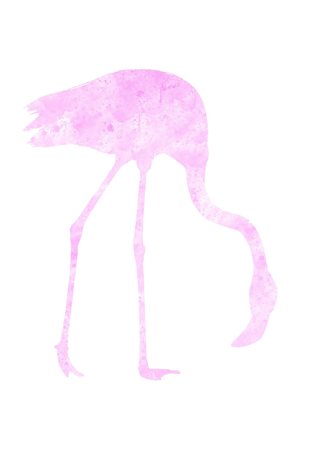 Flamingo art | artwork | watercolours | download and print | pink | stand tall and dream big