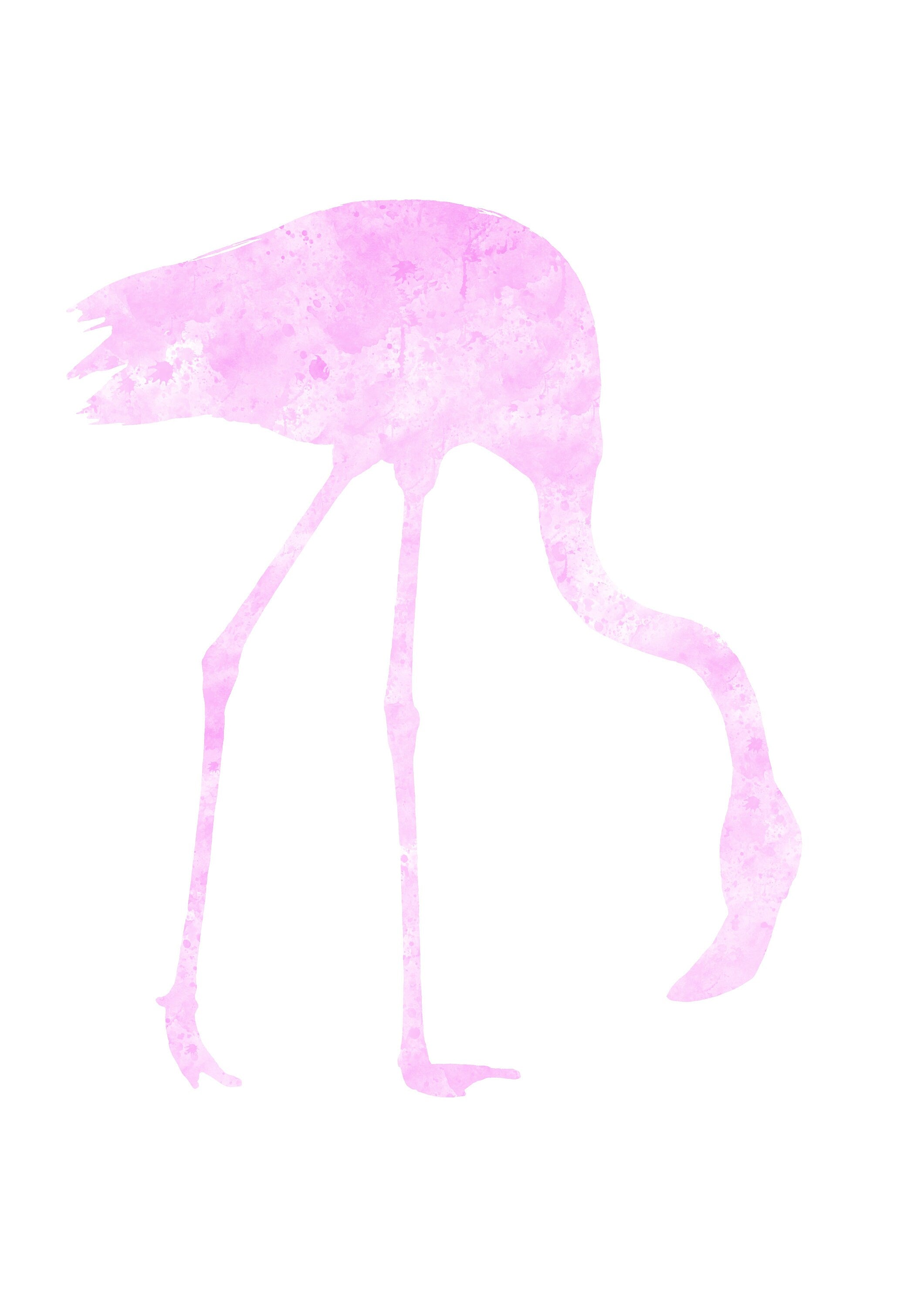 Flamingo art | artwork | watercolours | download and print | pink | stand tall and dream big