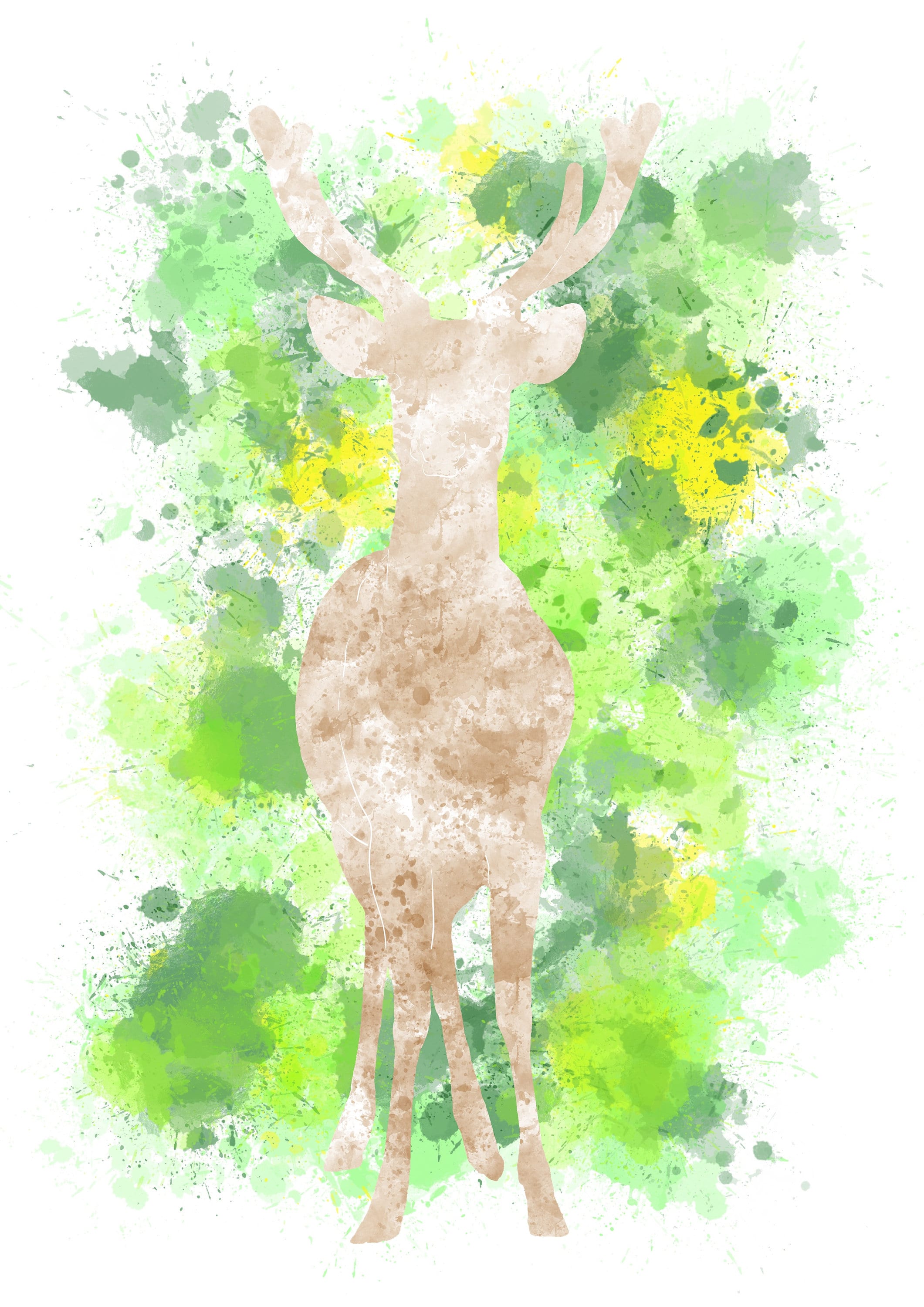 Deer art | artwork | watercolours | lets get lost