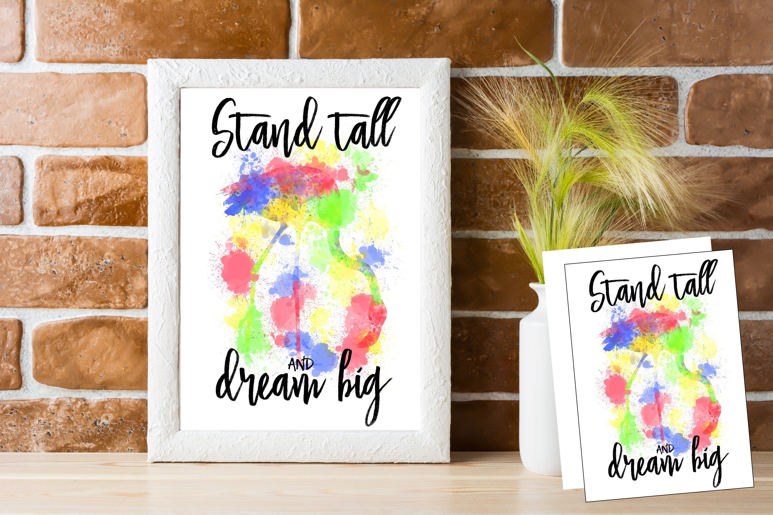 Flamingo watercolour illustration | Prints | Card | Wall art