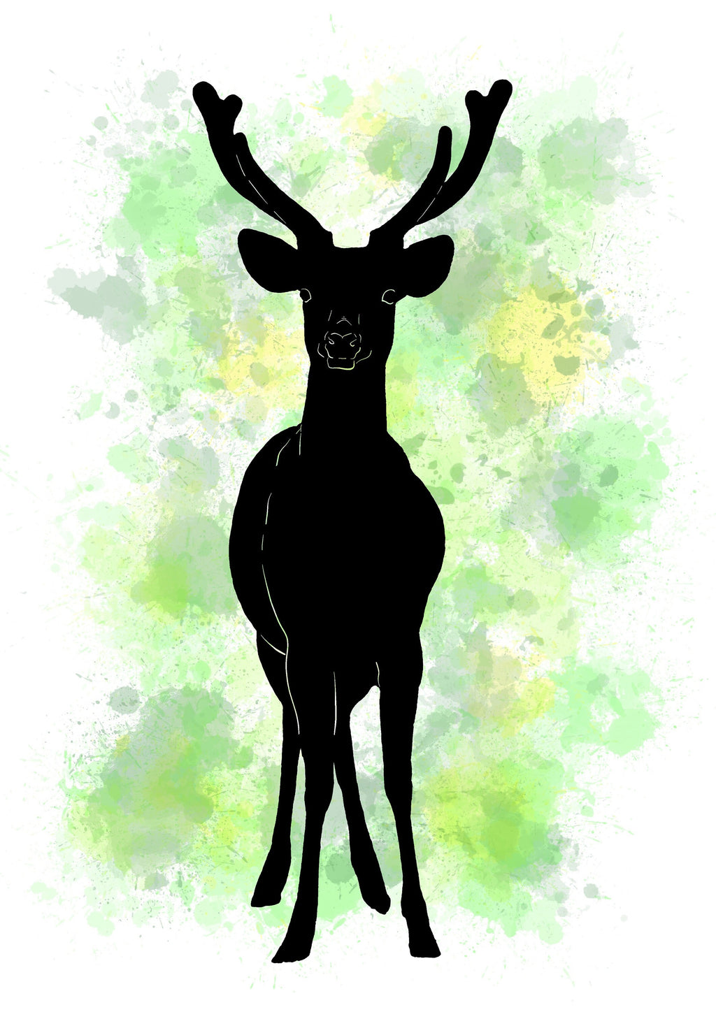 Deer art | artwork | watercolours | lets get lost