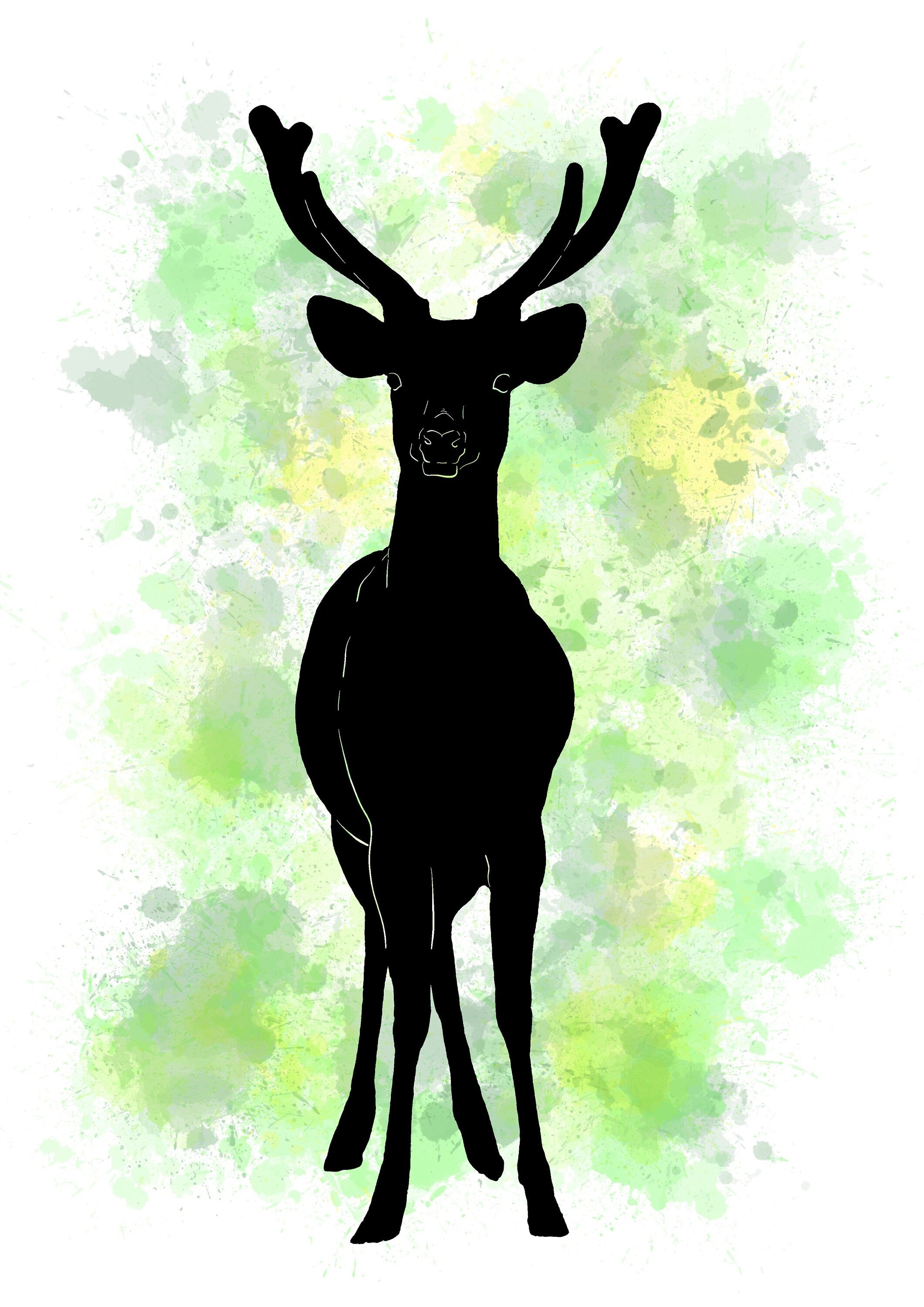 Deer art | artwork | watercolours | lets get lost