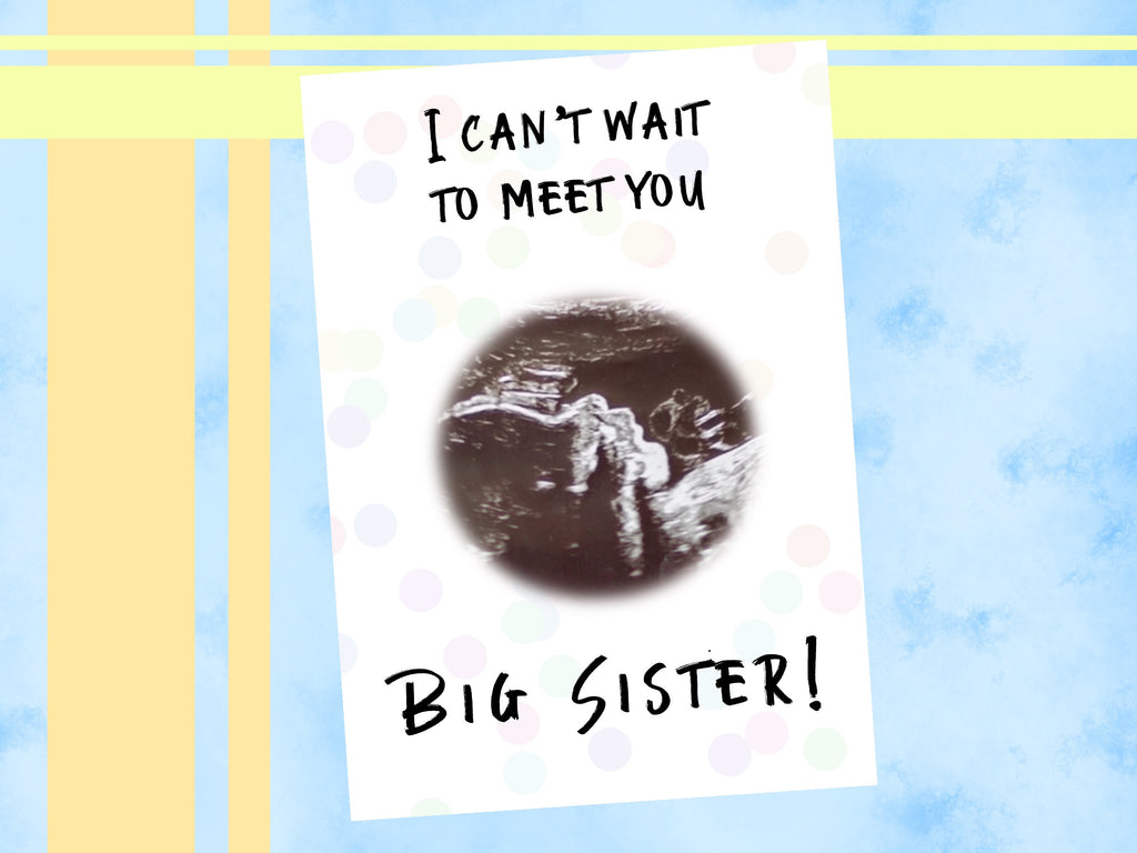 Pregnancy announcement card, Baby reveal, sonogram art, Print, baby on the way, personalised custom, mum to be, dad surprise, love bump