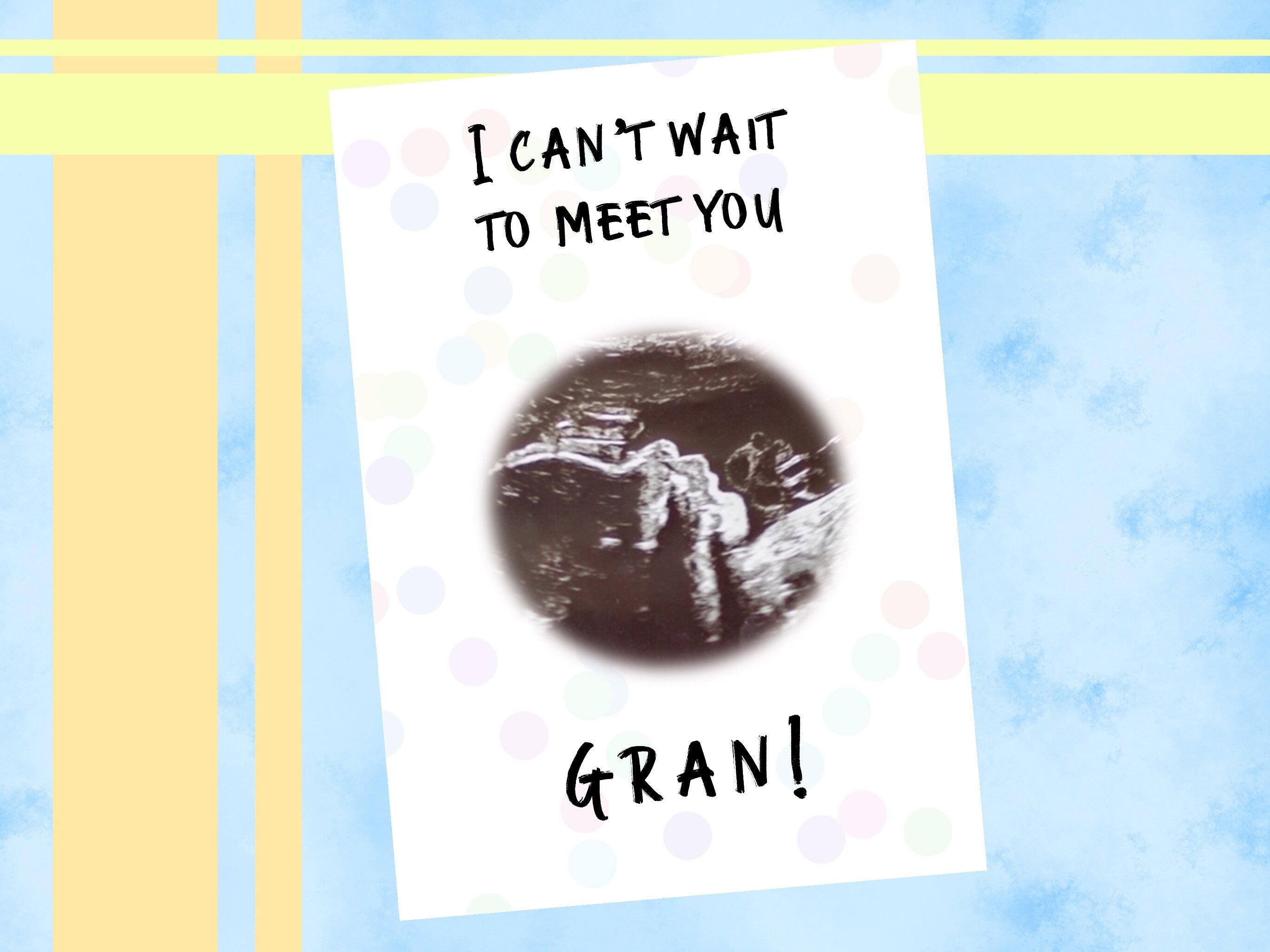 Pregnancy announcement card, Baby reveal, sonogram art, Print, baby on the way, personalised custom, mum to be, dad surprise, love bump