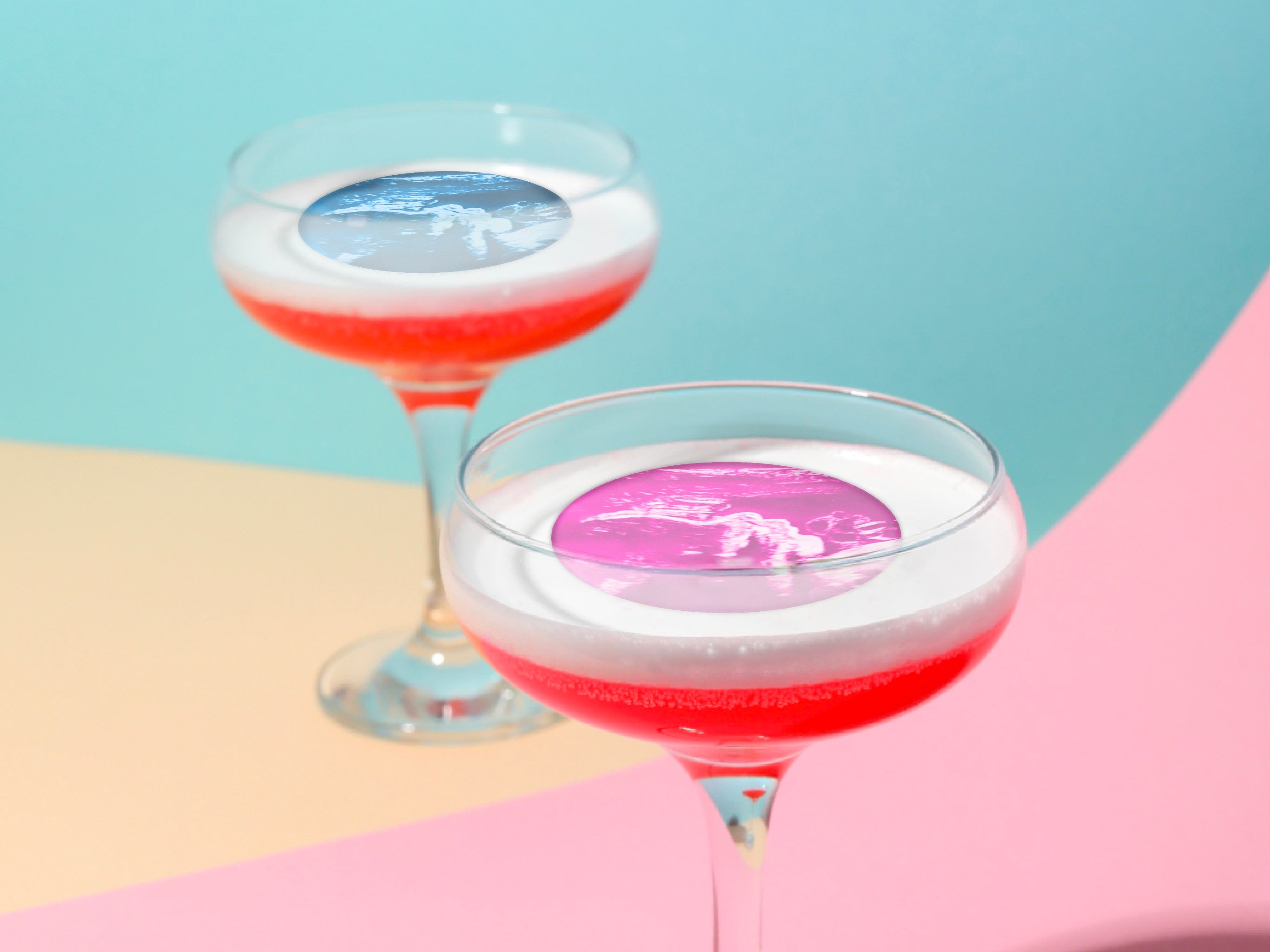 Edible logo Cocktail Toppers | Personalised | Party Decor, wafer sheet