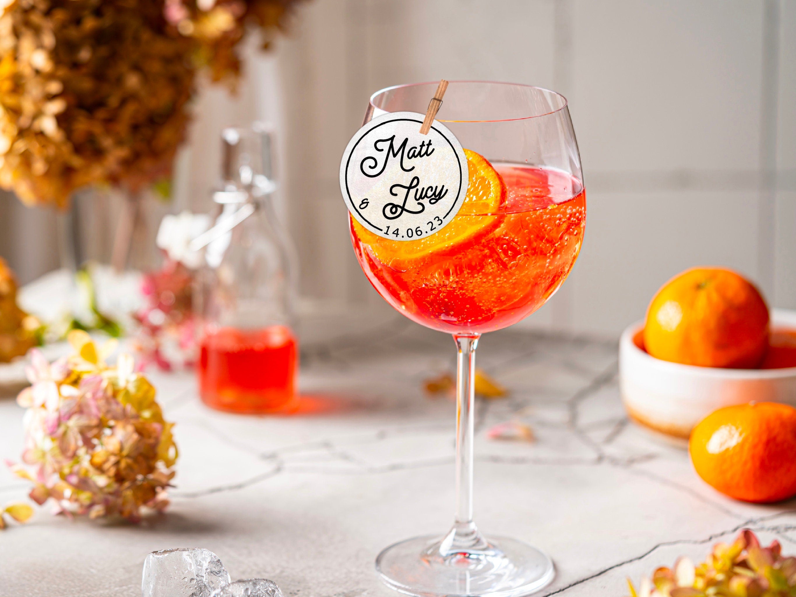 Edible wedding Cocktail Toppers | Personalised | Party Decor, wafer sheet, stag, word art, wedding party favours