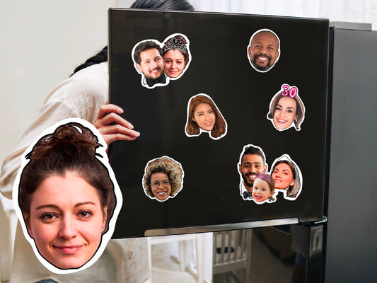 Personalised Photo Cutout Fridge Magnets: Custom Portraits for Friends, Family & Special Occasions