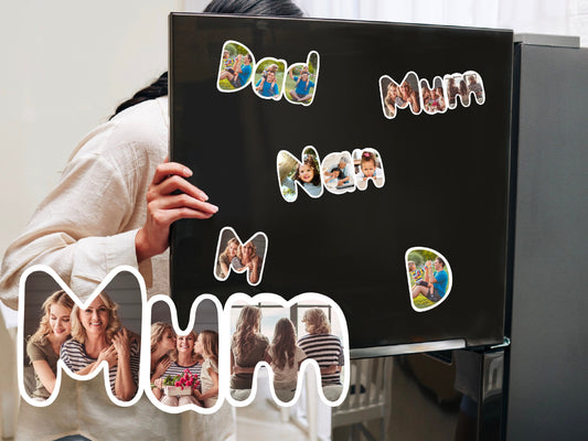 Name art, Custom fridge magnets, mum gift, dad gift, christmas gift, personalised gift, portrait, family portrait, high quality photo