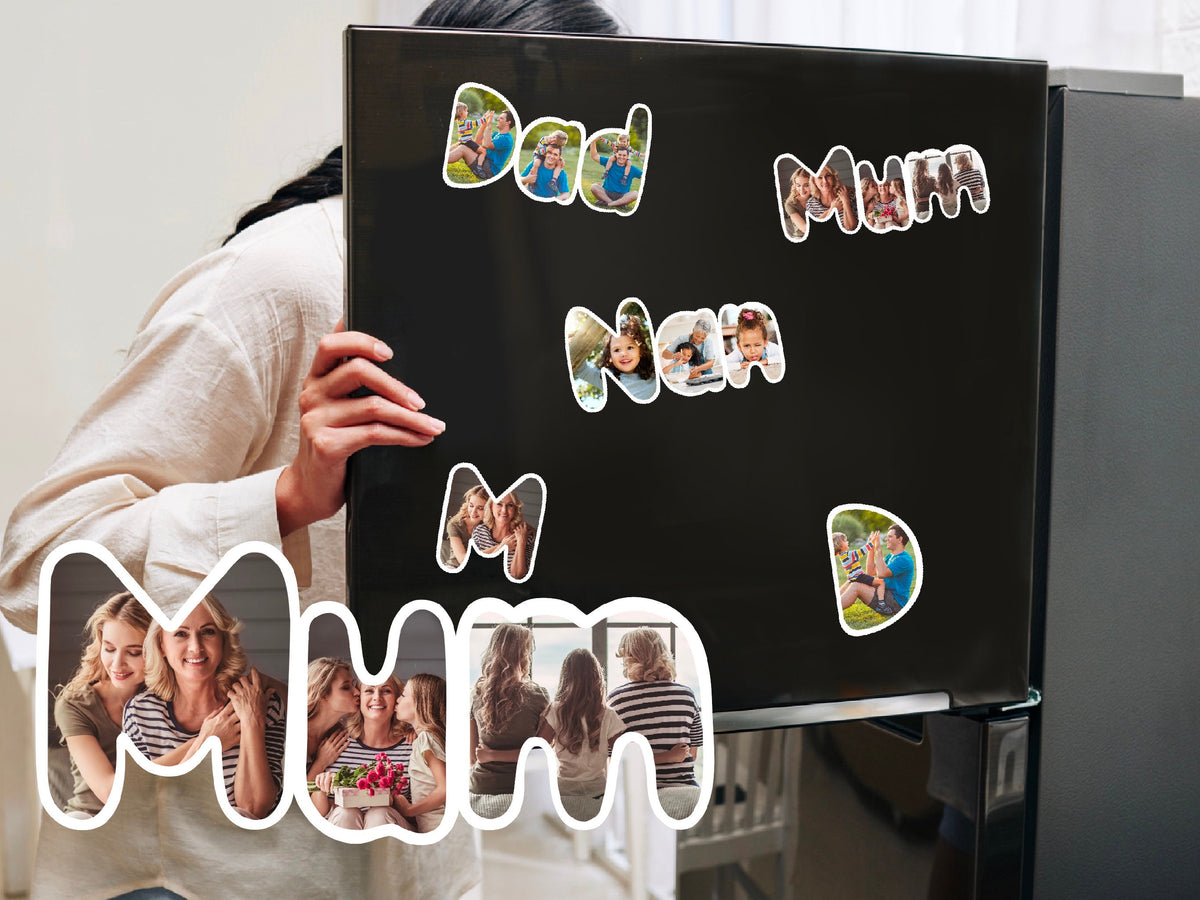 Name art, Custom fridge magnets, mum gift, dad gift, christmas gift, personalised gift, portrait, family portrait, high quality photo
