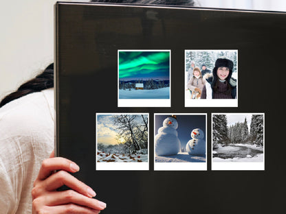 Custom Photo Cutout Fridge Magnets - Personalized Portrait Gift for Family, Friends, Christmas & Fathers Day