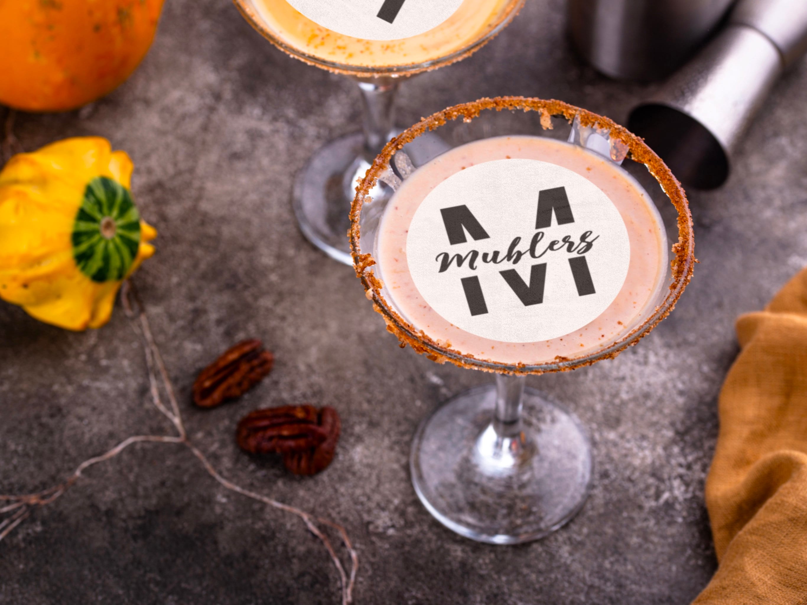 Edible logo Cocktail Toppers | Personalised | Party Decor, wafer sheet