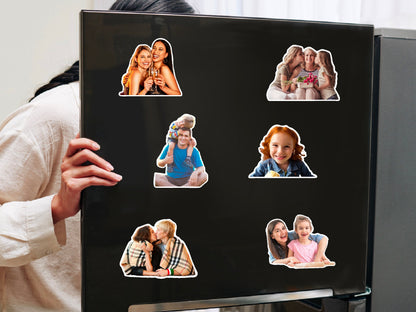 Custom fridge magnets, cutout from photo, best friend gift, christmas gift, personalised gift, portrait, family portrait, high quality photo