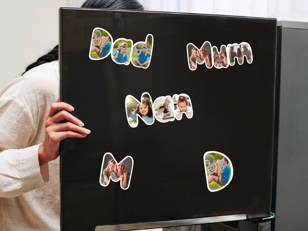 Name art, Custom fridge magnets, mum gift, dad gift, christmas gift, personalised gift, portrait, family portrait, high quality photo