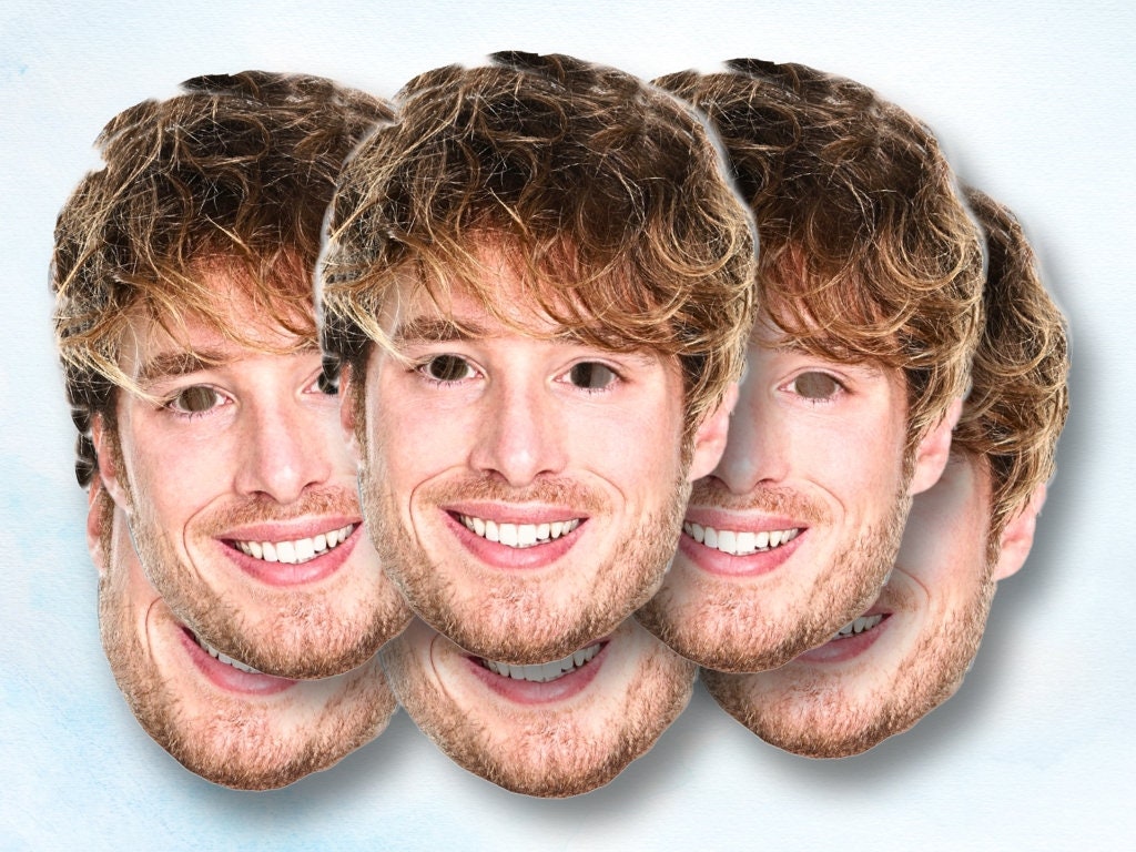 Customised mask made from a customer-provided photo. Features elastic straps or a wooden stick for convenient use. Create a unique accessory with your own personalised image.