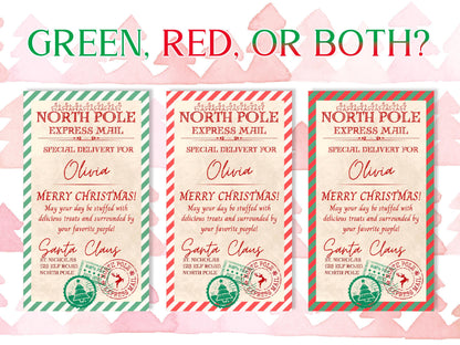 Personalised Xmas Gift Stickers and Decorations for Holiday Parties, tag option available