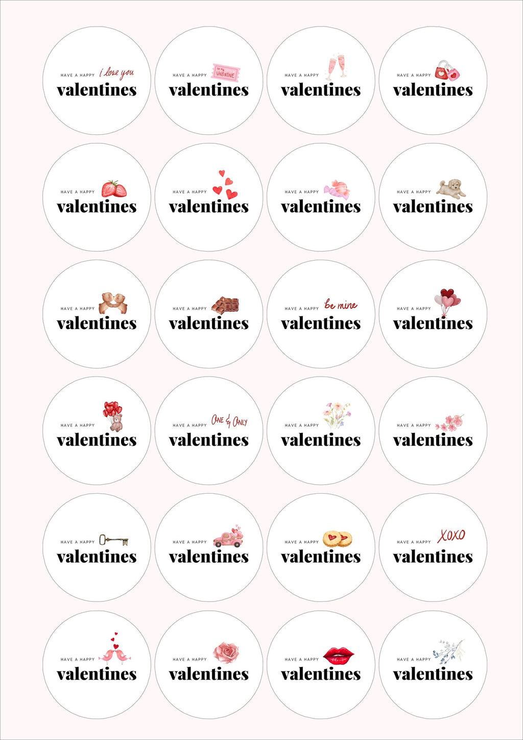 Valentine's Day Edible Cocktail Toppers: Personalized Wafer Sheet Drink Decorations for Romantic Events