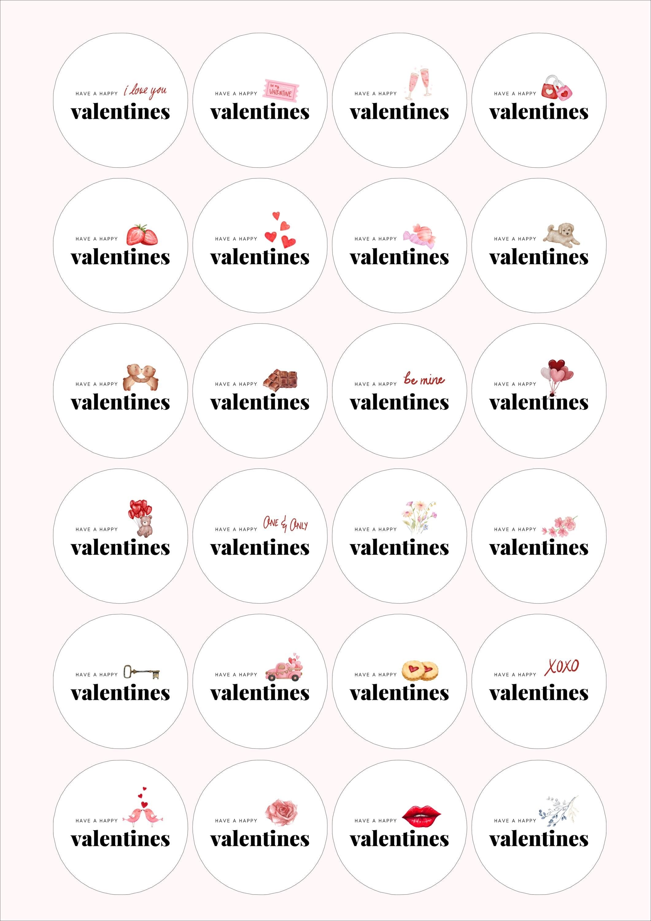 Valentine's Day Edible Cocktail Toppers: Personalized Wafer Sheet Drink Decorations for Romantic Events