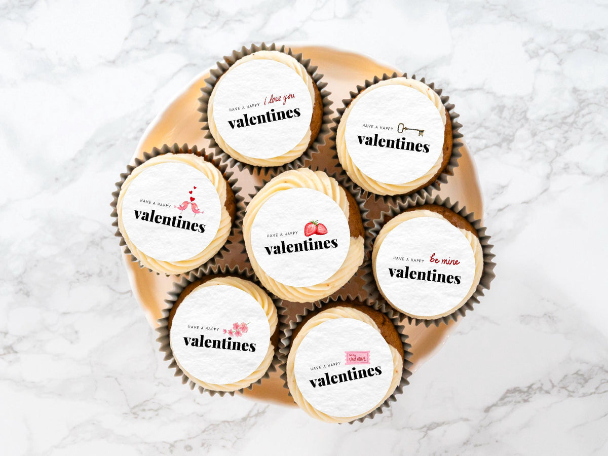 Valentine's Day Edible Cocktail Toppers: Personalized Wafer Sheet Drink Decorations for Romantic Events