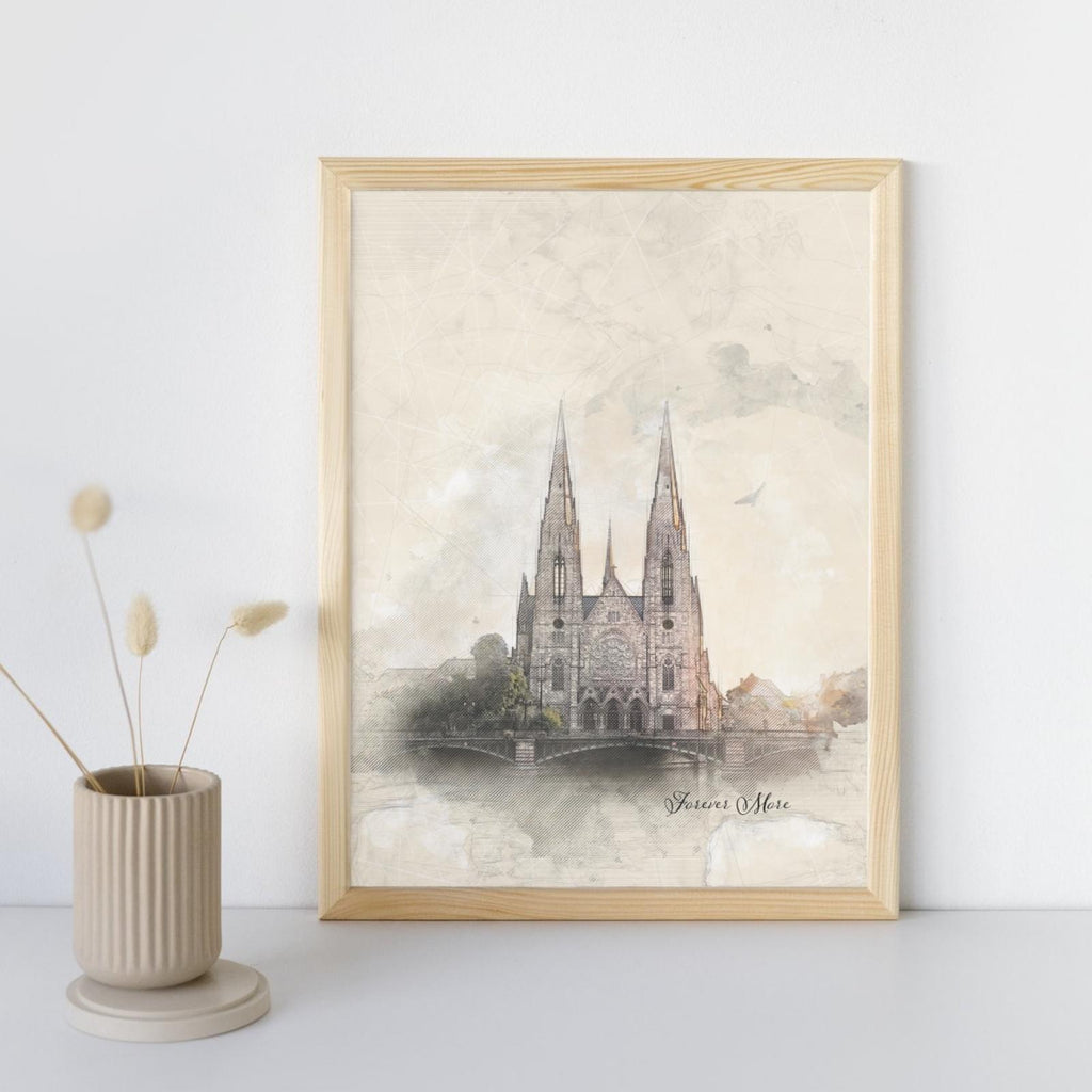 Custom Architectural Sketch: Personalised Home Portrait for Anniversaries, Weddings & Housewarming