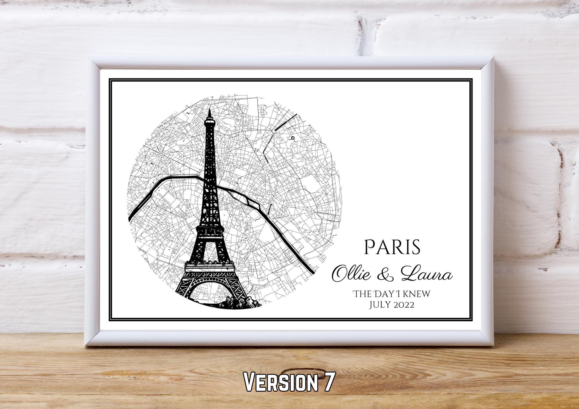 Personalised Map Print: Where It All Began - Custom Anniversary, Wedding, Graduation & Birthday Gift