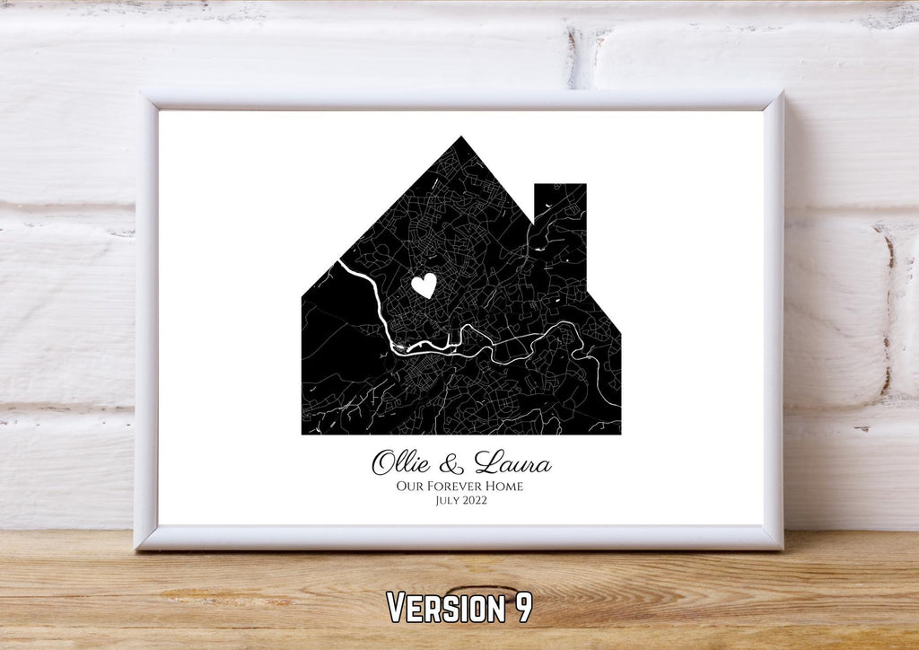 Personalised Map Print: Where It All Began - Custom Anniversary, Wedding, Graduation & Birthday Gift