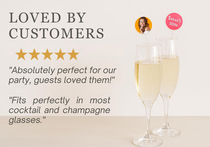 Corporate Cocktail Stirrers | Custom Logo, Text or Event Branding | Business Party Drink Stirrers | One-Sided or Double-Sided