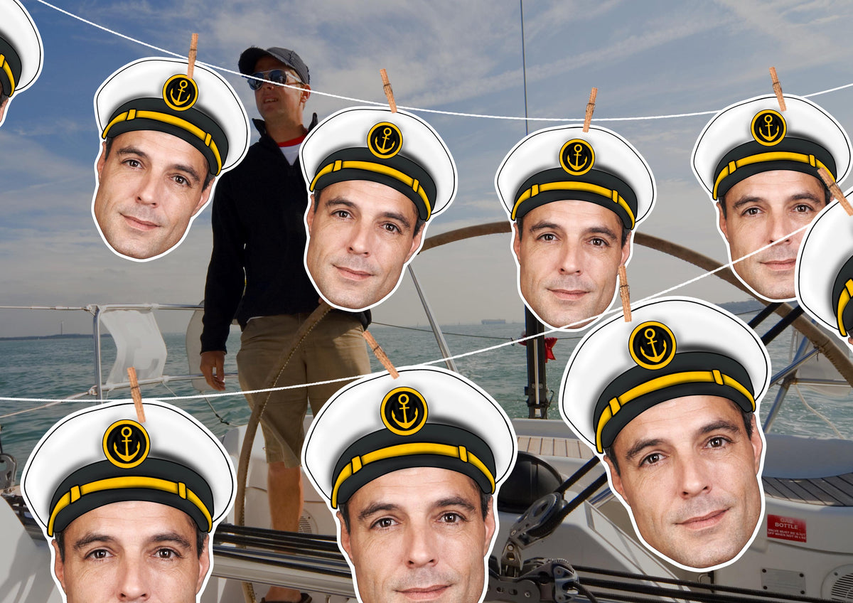 Personalised Office Party Photo Banner: Custom Face Garland for Retirement, Promotion, Farewell Celebration