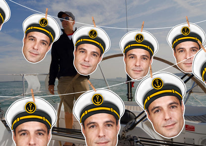 Personalised Office Party Photo Banner: Custom Face Garland for Retirement, Promotion, Farewell Celebration