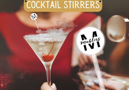Logo Cocktail Stirrers | Custom Logo Drink Stirrers | Business Branding, Events & Launch Parties | One-Sided or Double-Sided