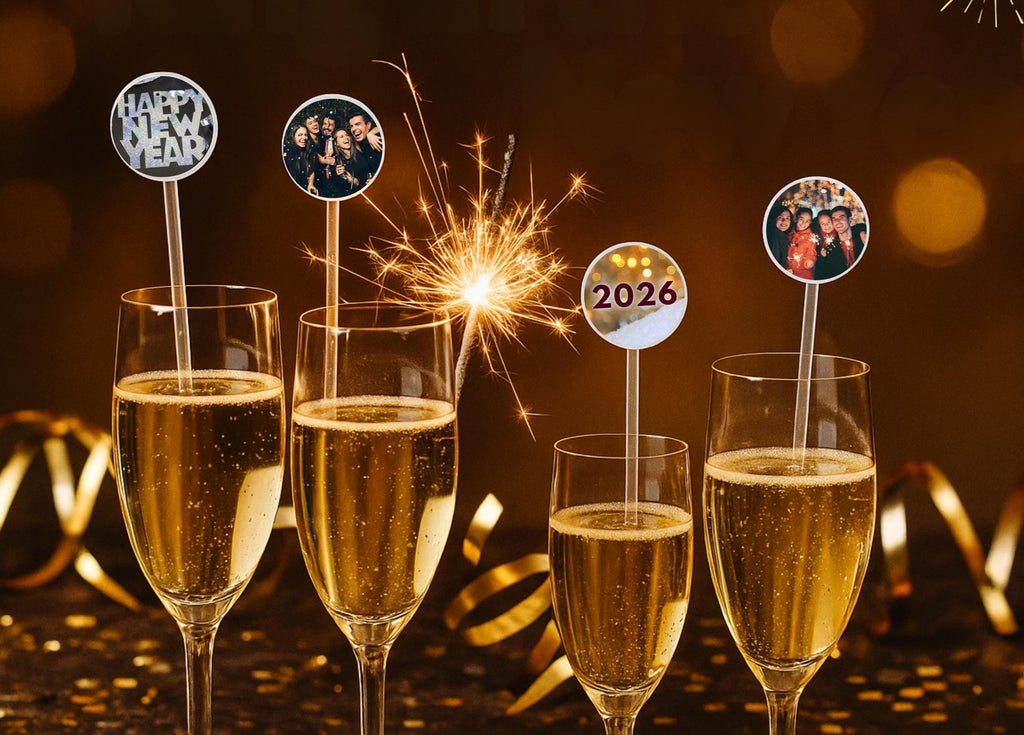 Hen Party Cocktail Stirrers | Custom Face, Logo or Text | Stag Do Drink Stirrers | Funny Personalised Party Accessories | One/Double-Sided