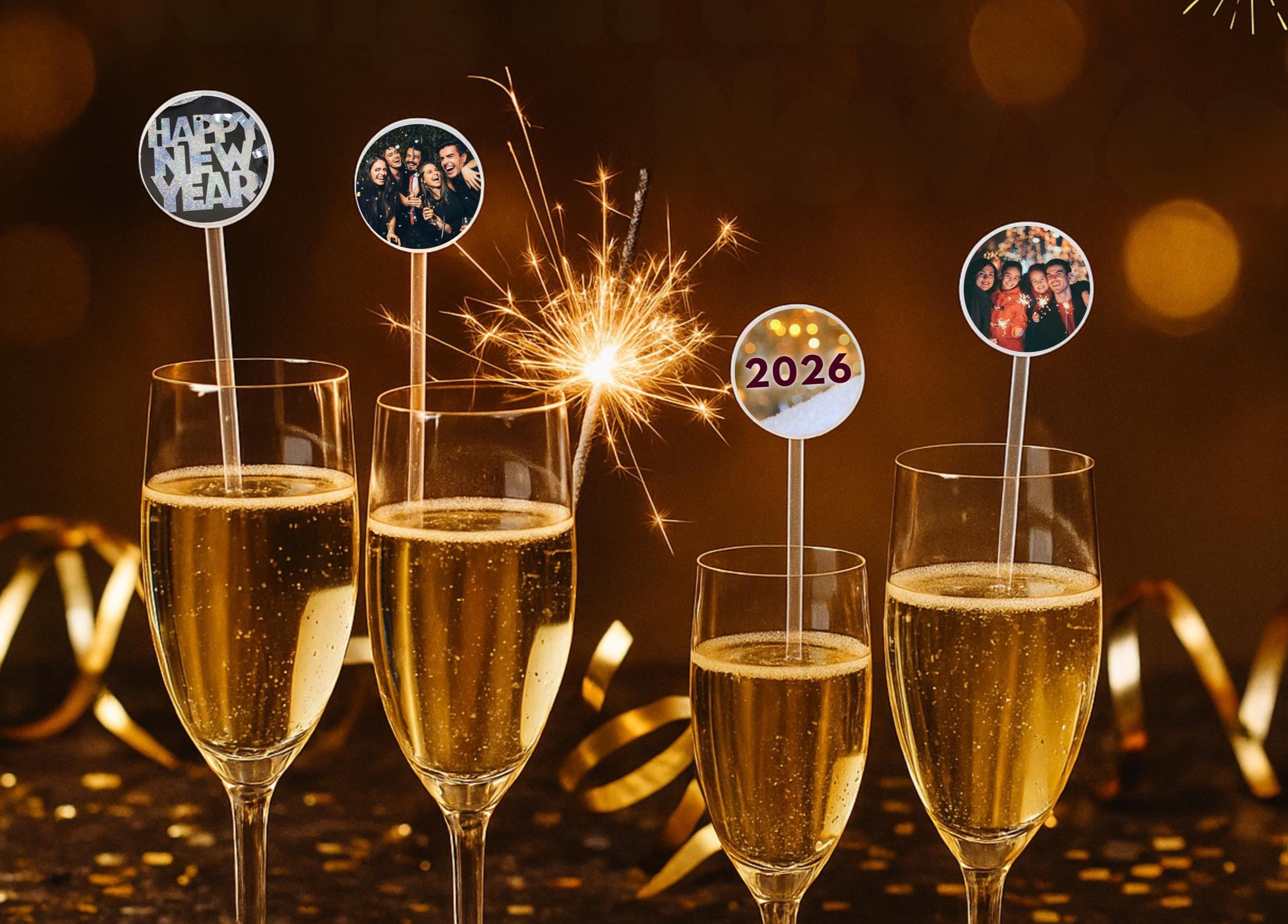 Hen Party Cocktail Stirrers | Custom Face, Logo or Text | Stag Do Drink Stirrers | Funny Personalised Party Accessories | One/Double-Sided
