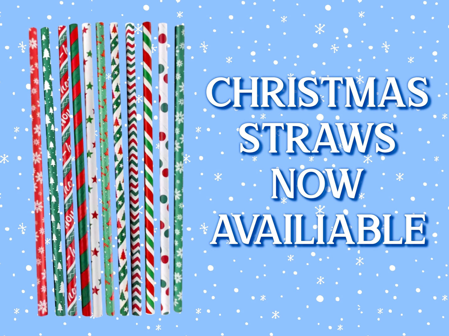 Personalised Christmas Party Straws Custom Face Toppers Festive Drinks Decoration Xmas Holiday Photo Tableware Gift