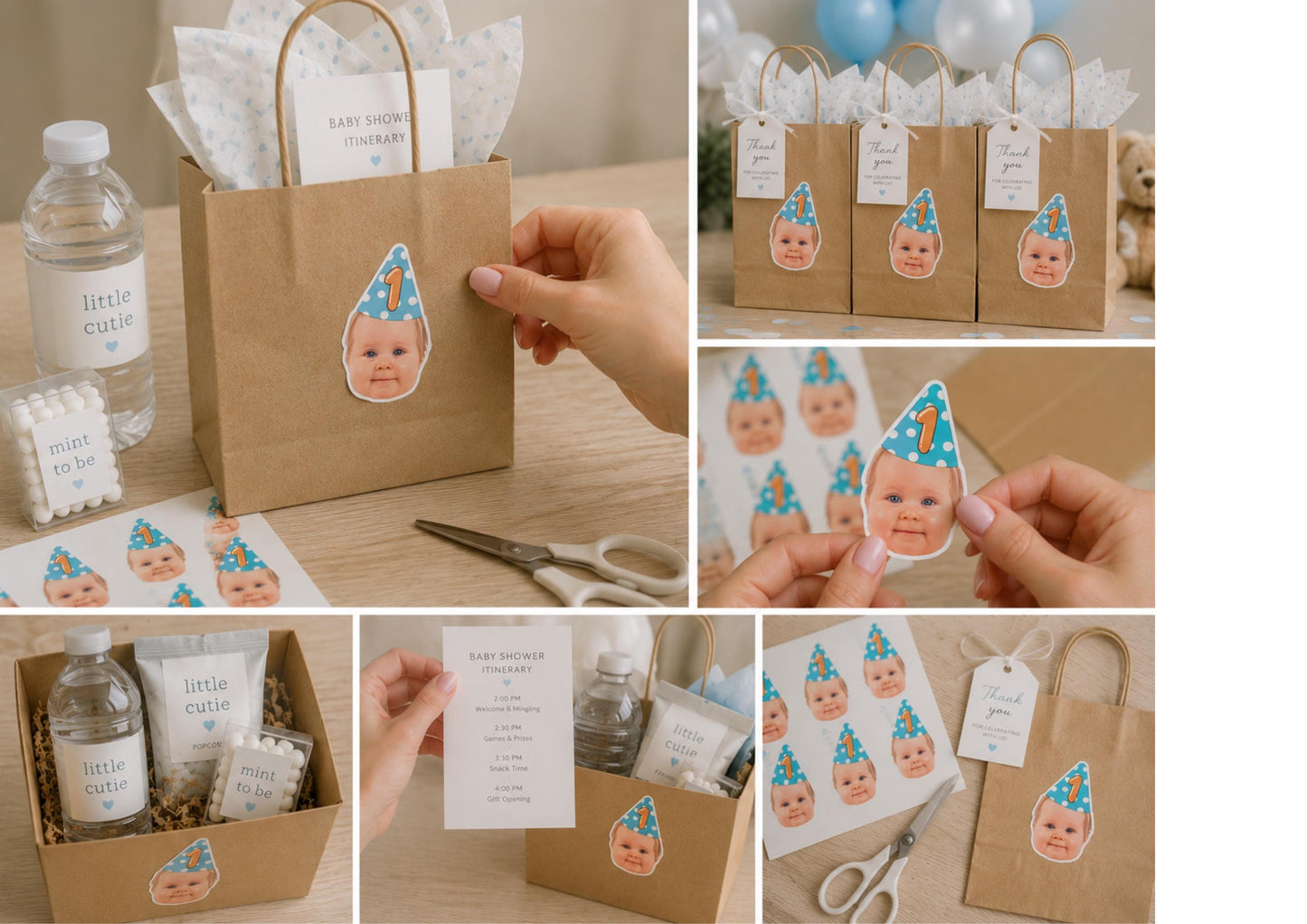 Custom Pet Face Stickers for Every Celebration | Birthday Wedding Baby Shower Pet Party Favour Labels