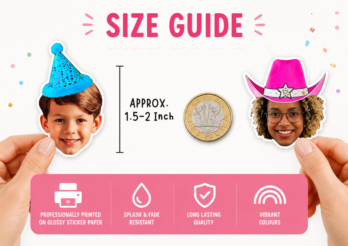 confetti size guide