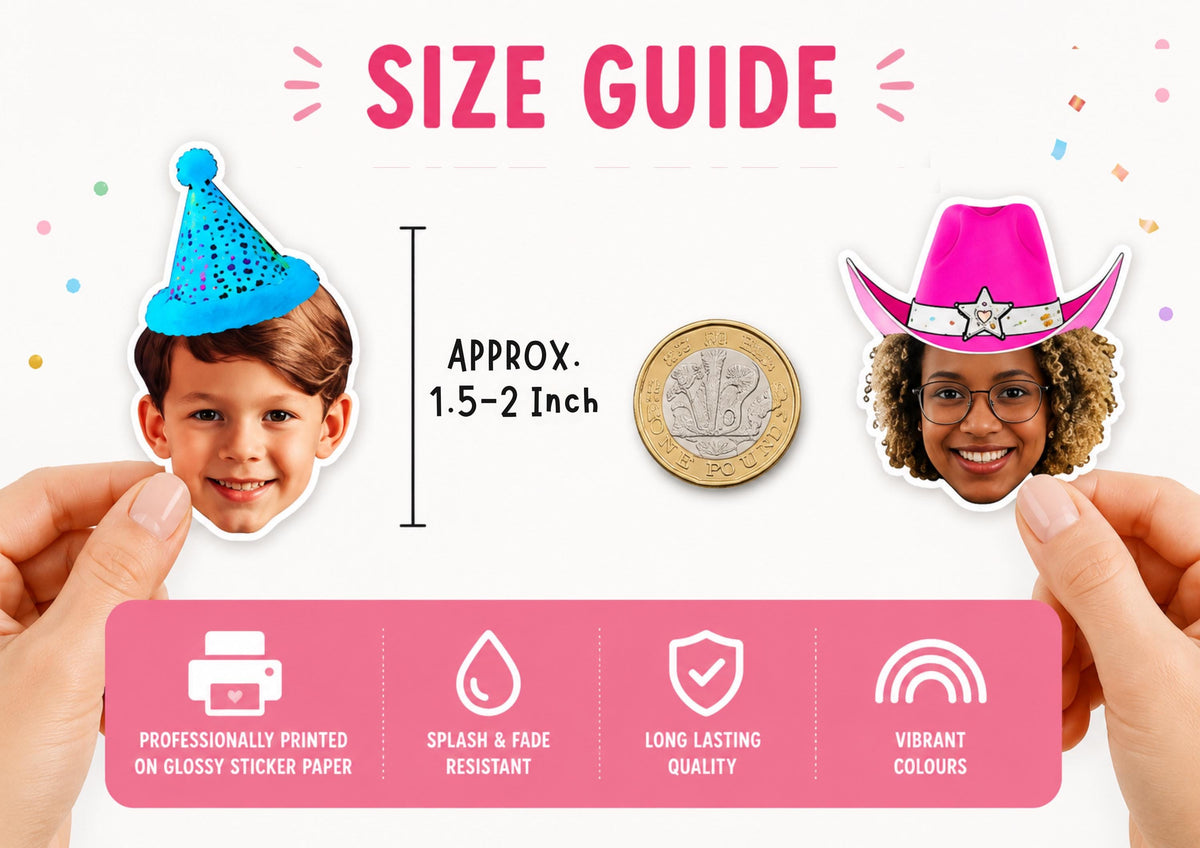 confetti size guide