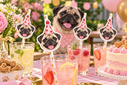 Personalised Hen Party Straws with Custom Bride Portrait - Funny Illustrated Drink Toppers for Bridal Shower