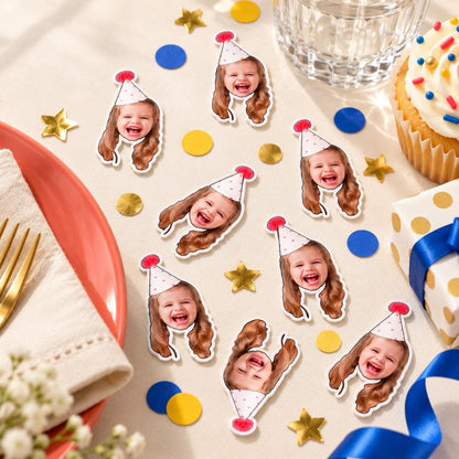 Personalised Pet Face Confetti | Custom Dog, Cat & Animal Photo Table Scatter for Birthdays and Celebrations