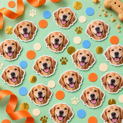 Personalised Pet Face Confetti | Custom Dog, Cat & Animal Photo Table Scatter for Birthdays and Celebrations