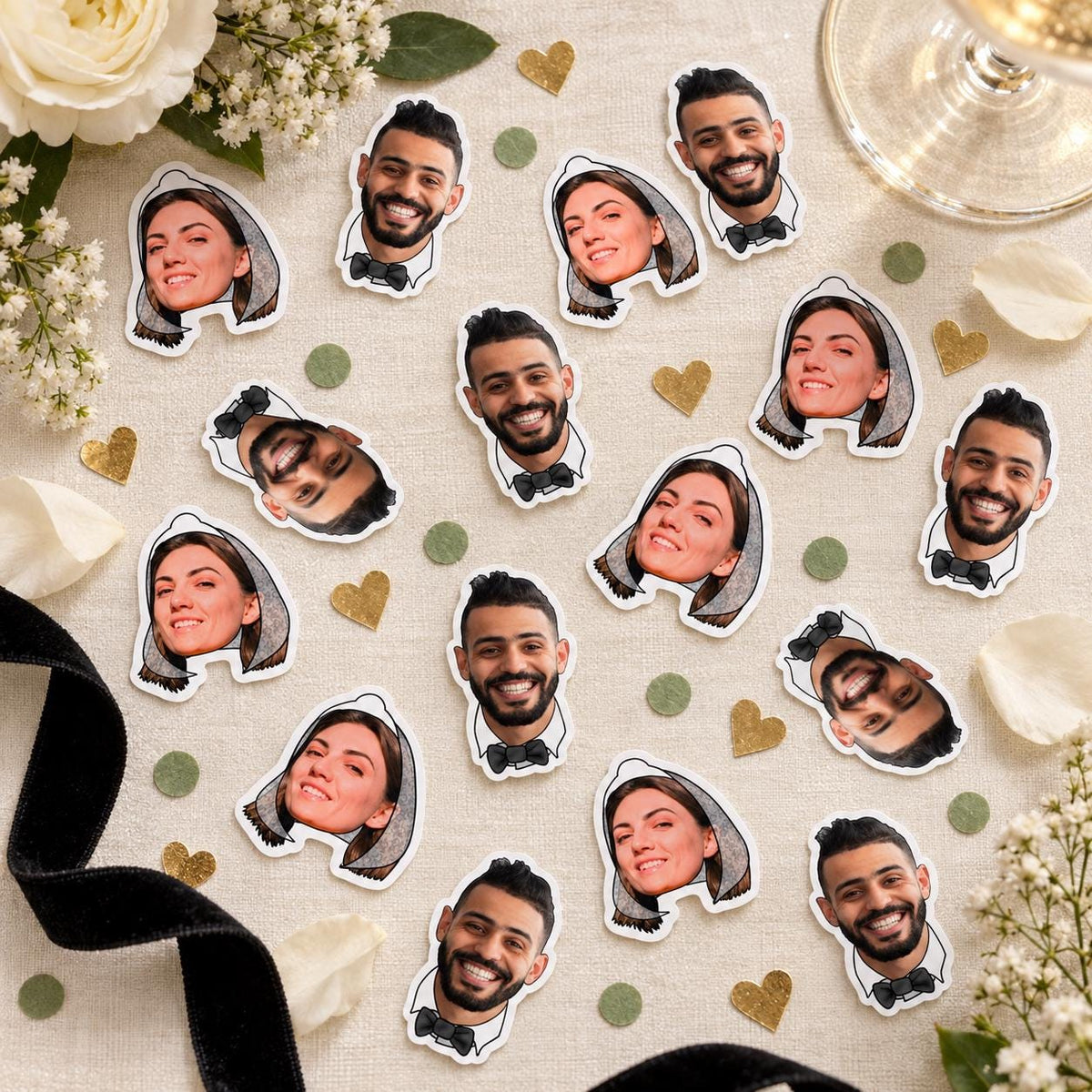 Personalised Graduation Confetti | Custom Photo Face Table Scatter for University, College & School Celebrations