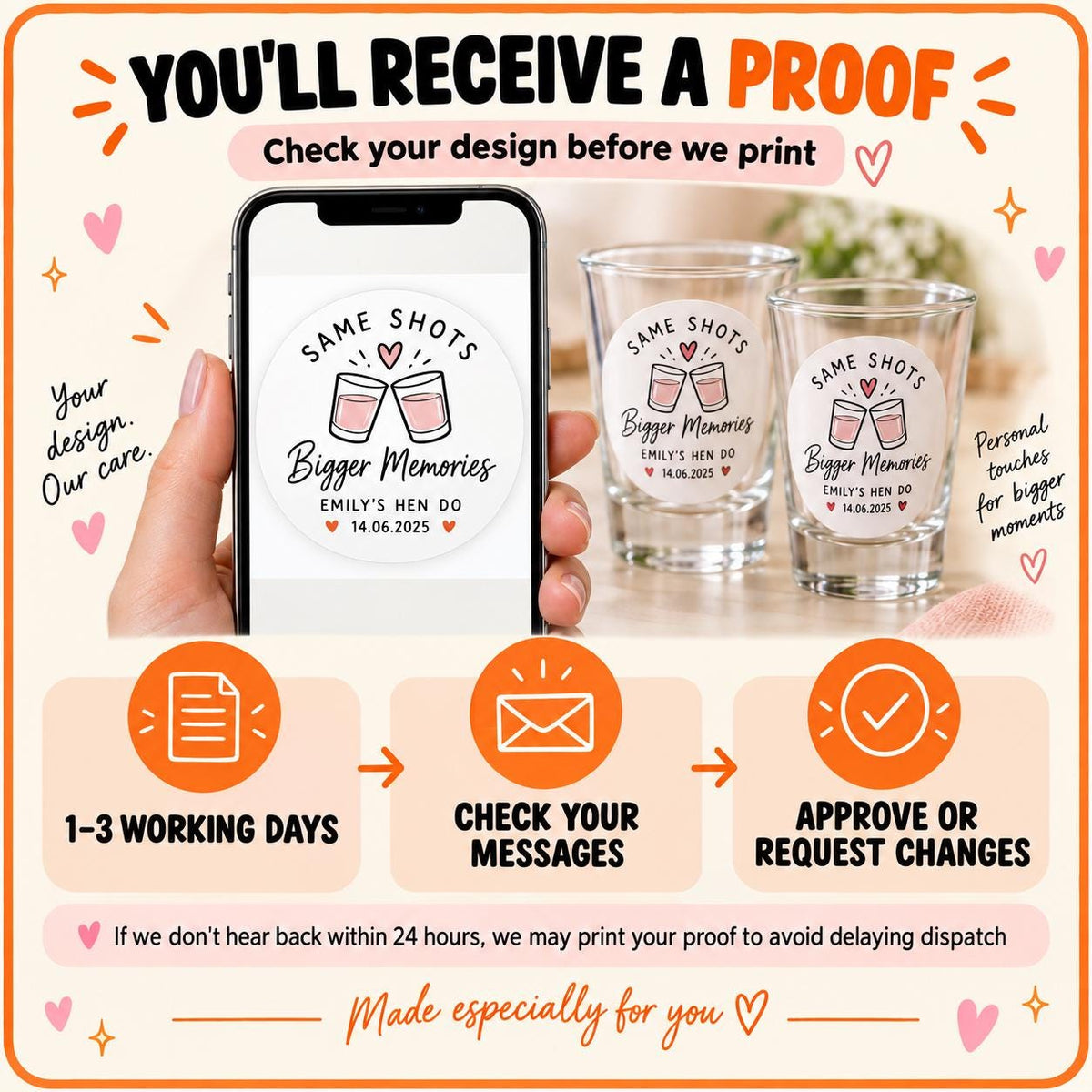 Personalised Graduation Shot Glass Stickers, Class of 2026 Prom Party Labels, Graduate Photo, Cups Optional