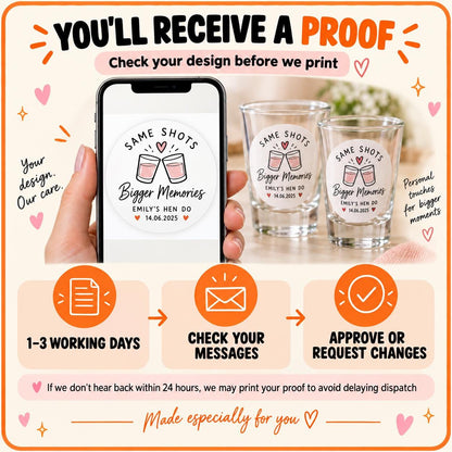 Personalised Graduation Shot Glass Stickers, Class of 2026 Prom Party Labels, Graduate Photo, Cups Optional