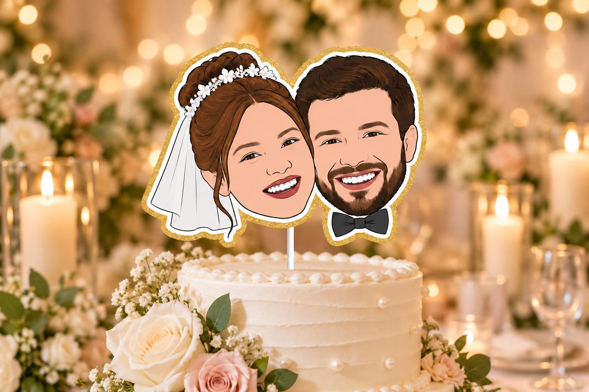 Personalised Illustrated Pet Cake Topper, Custom Dog or Cat Birthday Decoration