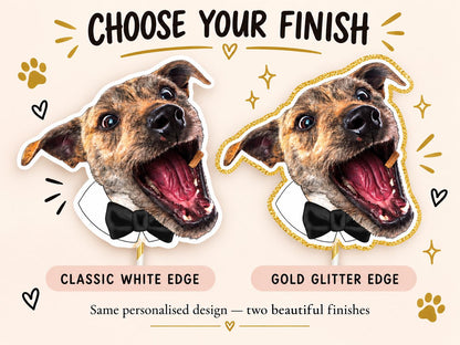 Personalised Pet Wedding Cake Topper, Custom Dog or Cat Photo Decoration, Include Your Pet in Your Wedding Day