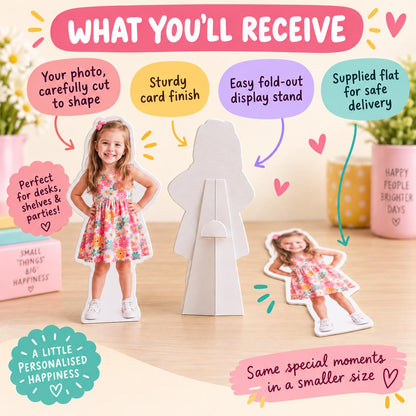 Personalised Tabletop Photo Cutout, Custom Person Standee, Birthday Party Decoration, Hen Party, Graduation or Leaving Gift