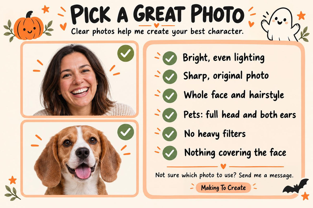 Personalised Halloween Ghost Photo Straws | Custom Face Drink Toppers