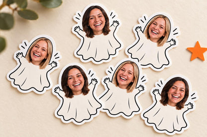 Custom Photo Ghost Confetti | Personalized Halloween Table Scatter Decorations