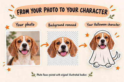 Personalised Dog Halloween Photo Confetti | Ghost Pet Table Scatter