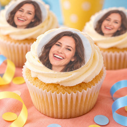Personalised Baby Shower Cupcake Toppers | Edible Wafer Circles