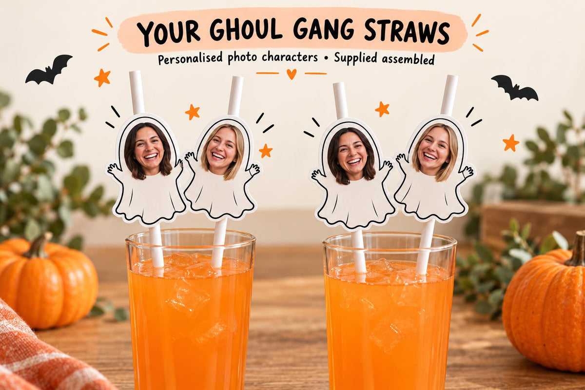 Personalised Halloween Photo Card | You're My Boo Ghost Couple or Friendship